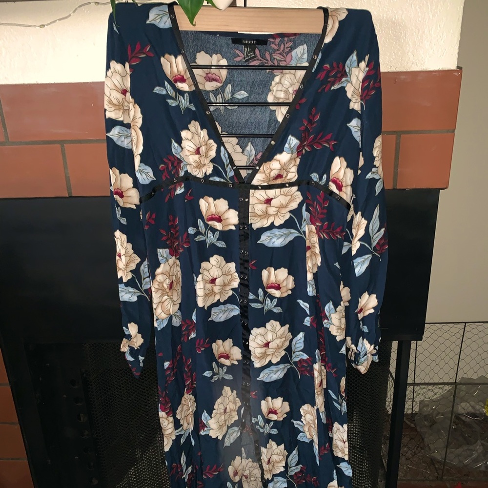 Forever 21 Maxi Floral Dress Size L